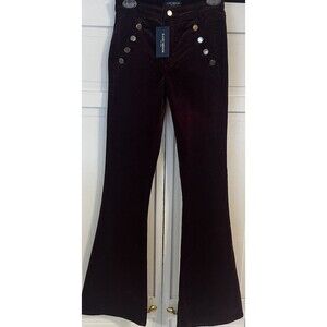 Ramy Brook Velveteen Helena Flare Velvet Pants NWT $255 Size 25